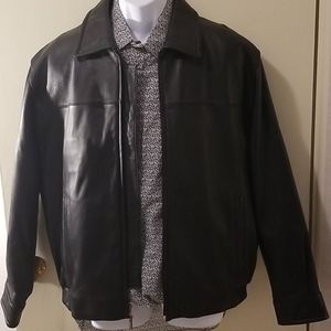 Jhane Barnes Like-New Zealand Lamb Leather Jacket